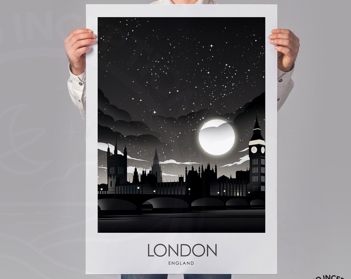 London Travel Poster, England UK Wall Art Print - Image 3