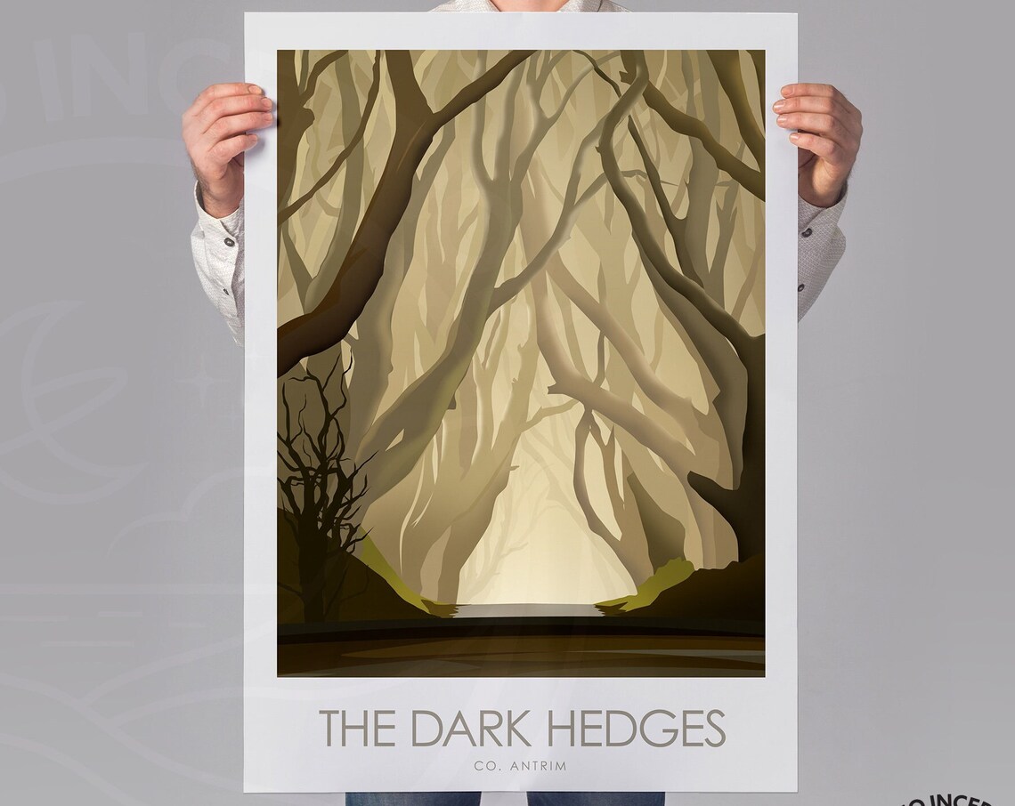 The Dark Hedges, Northern Ireland Travel Poster - Image 3