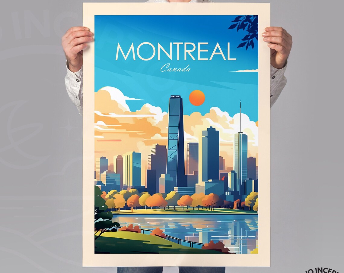 Montreal Travel Print, Canada Wall Art - Image 2