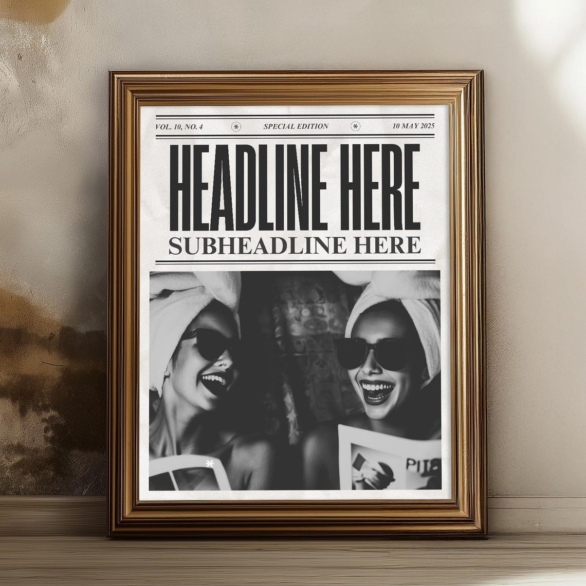 Personalized Headline Custom Newspaper Special Edition Gift Poster