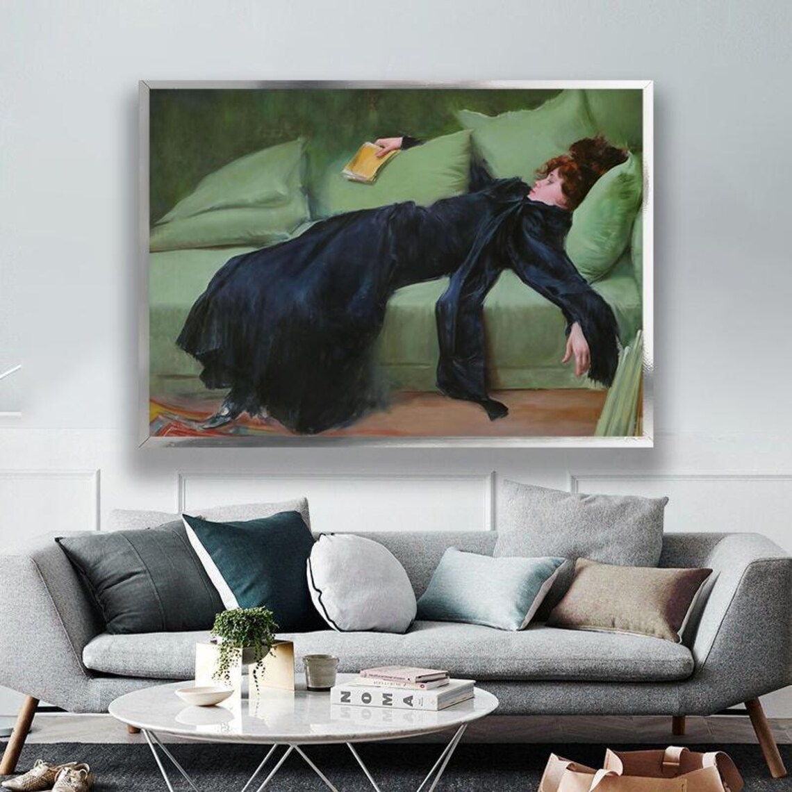 Ramon Casas Young Woman After the Dance Classic Painting Poster
