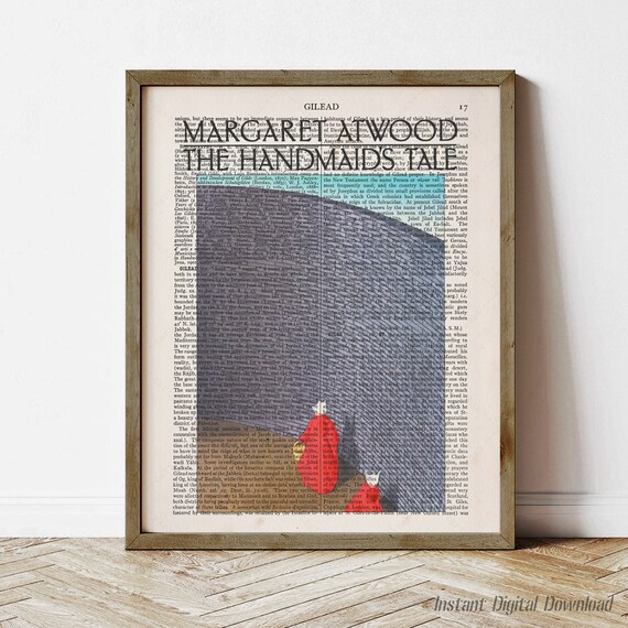The Handmaid's Tale Margaret Atwood Dictionary Page Literary Art Print