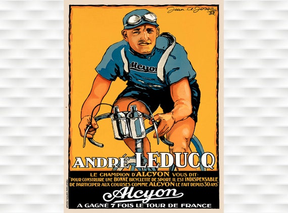 Andre Leduc Alcyon Cycling Poster
