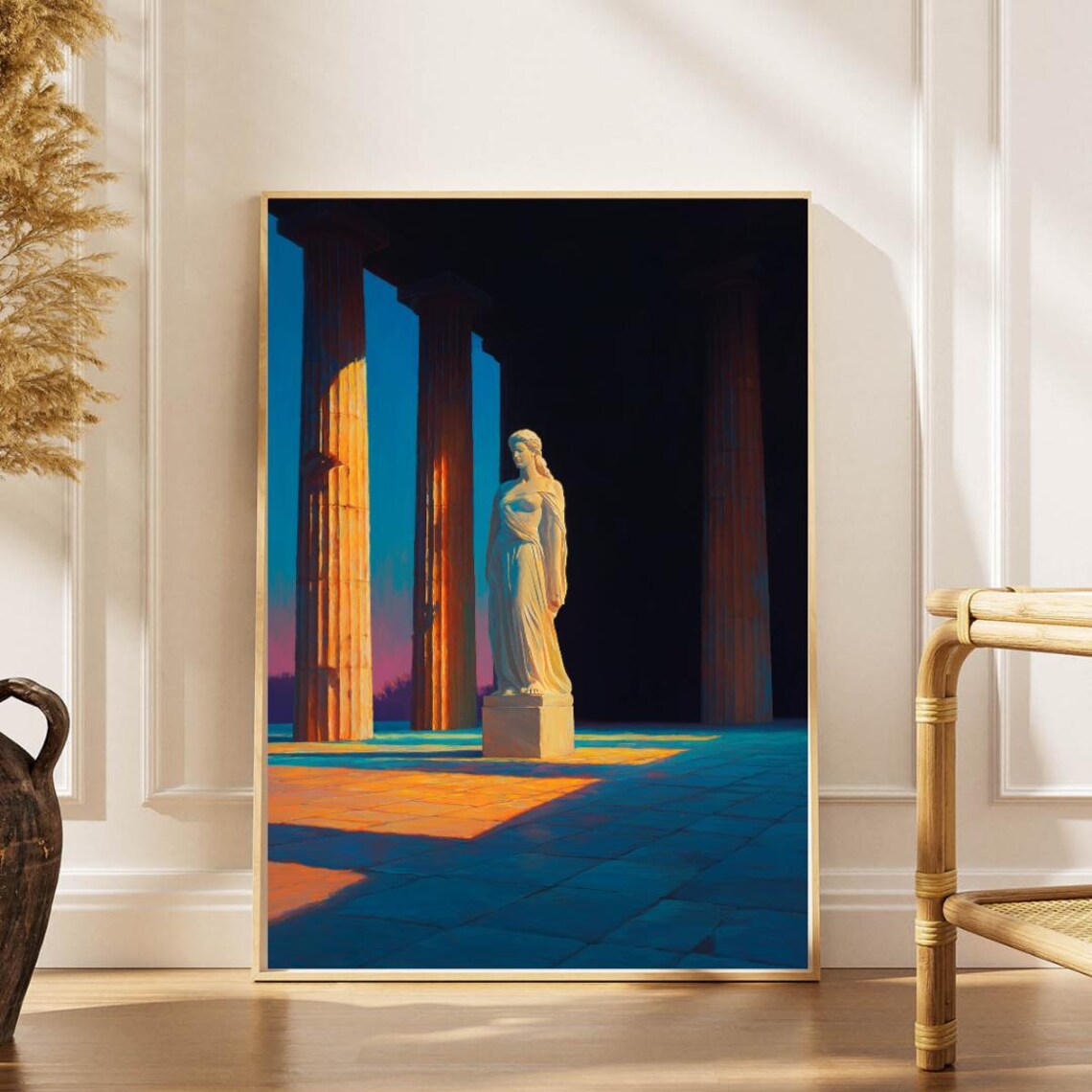 Ancient Greek Goddess Statue Art Print, Classical