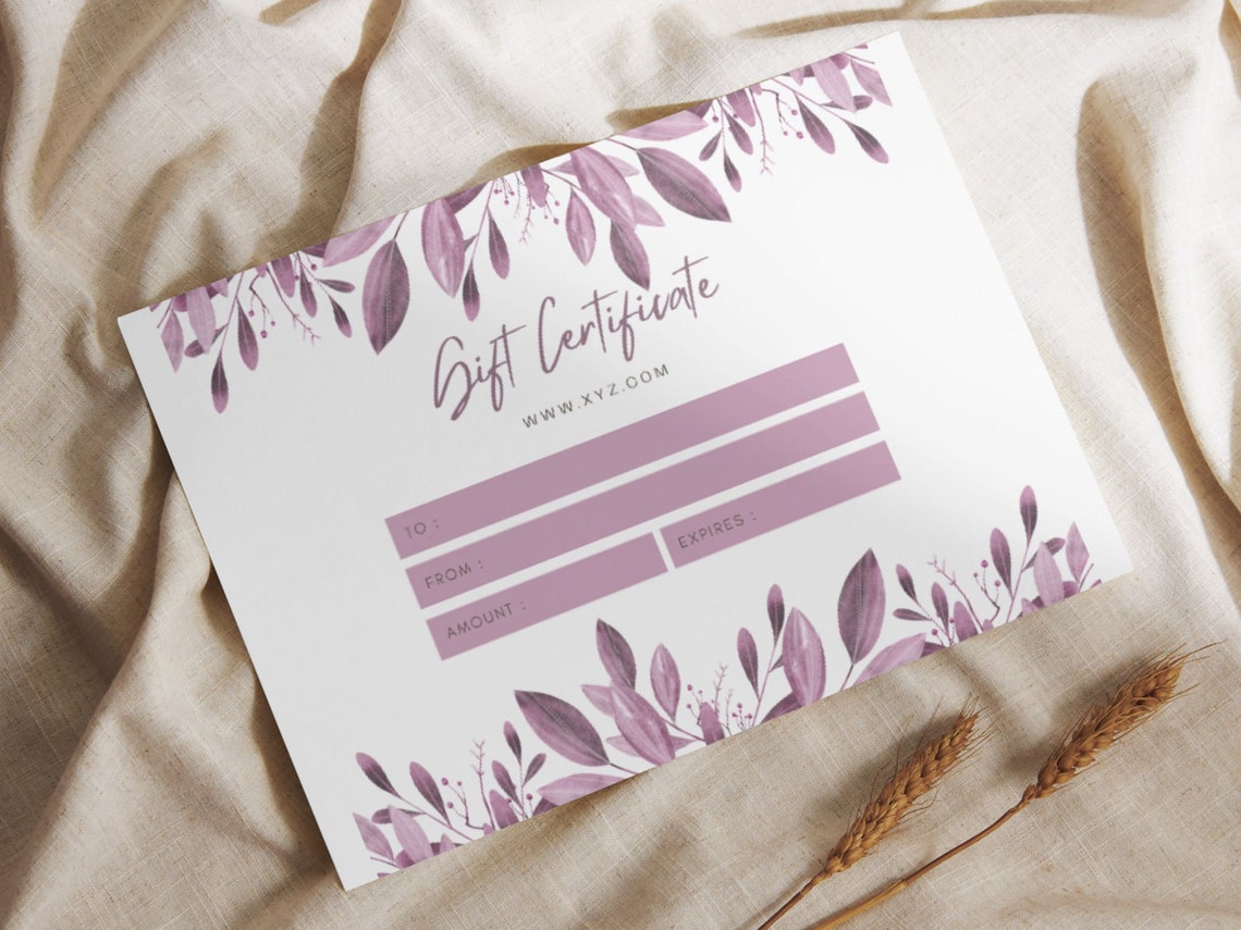 Editable Gift Certificate Template Gift Certificate Template Modern Gift Certificate Editable Gift Card Instant Gift Voucher - Image 8