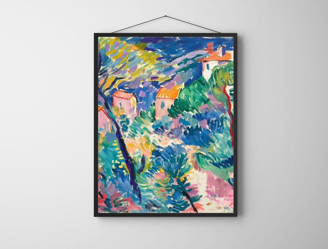 Henri Matisse Landscape At Collioure Fauvist Village Painting Poster - Image 6