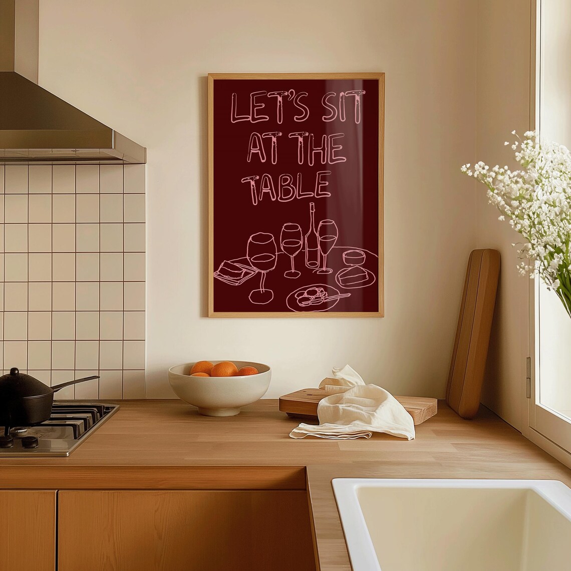 Kitchen Wall Art, Bold Typography Poster - Image 4