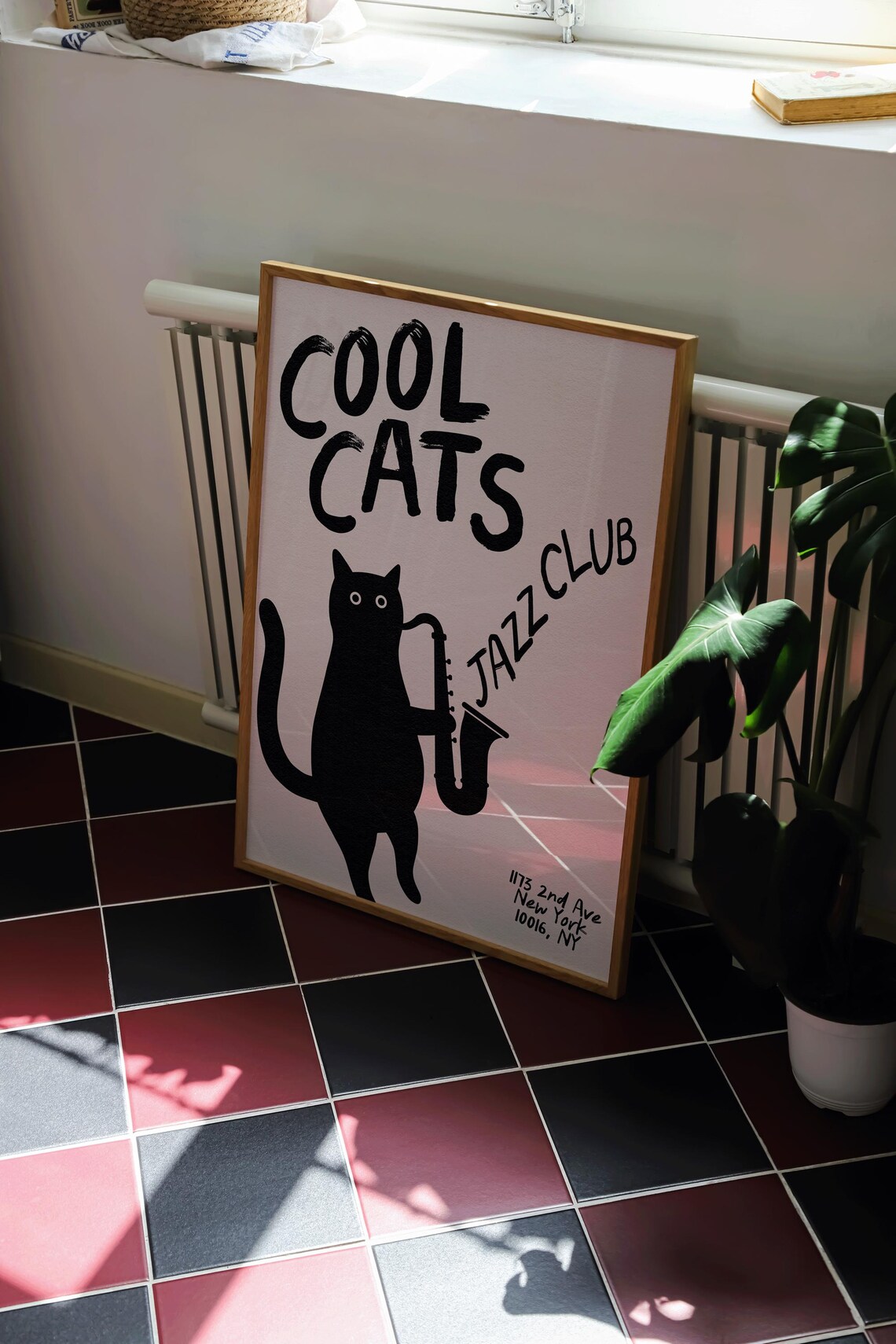 Cool Cats Jazz Club, Vintage Music Poster - Image 2