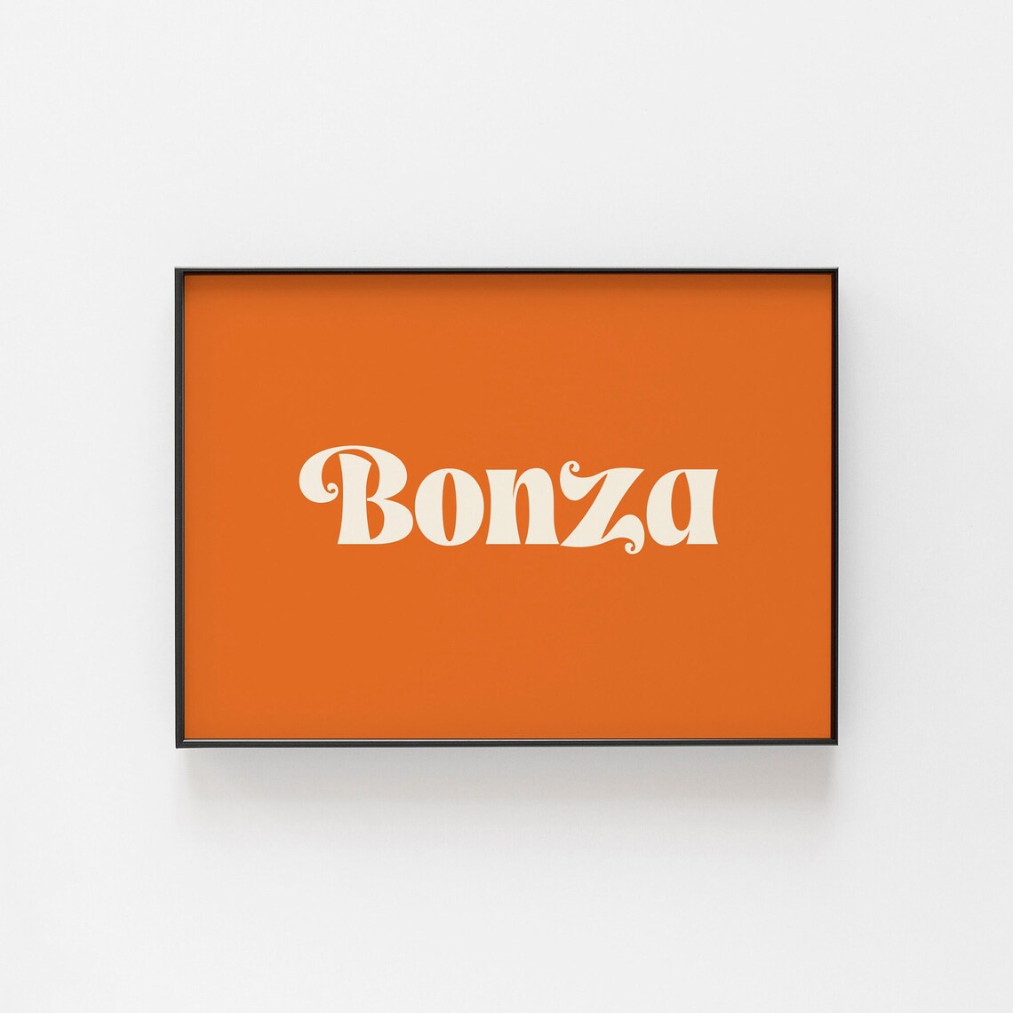 Bonza Australian Slang Retro Typography Bold Word Art Poster - Image 2