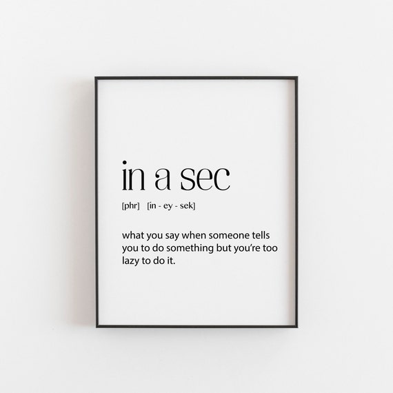 Teenager Funny Bedroom Definition Phrases Art Print