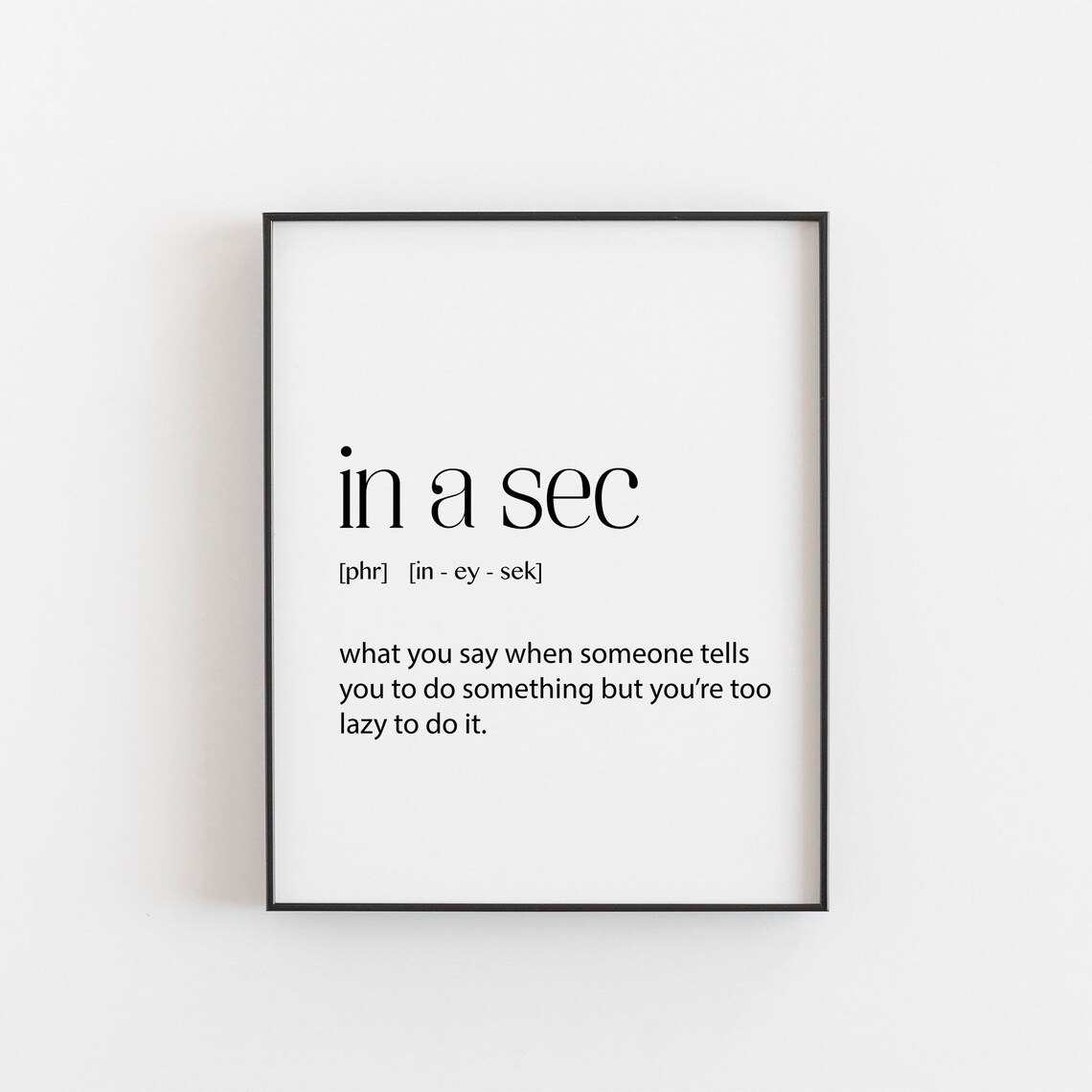 Teenager Funny Bedroom Definition Phrases Art Print