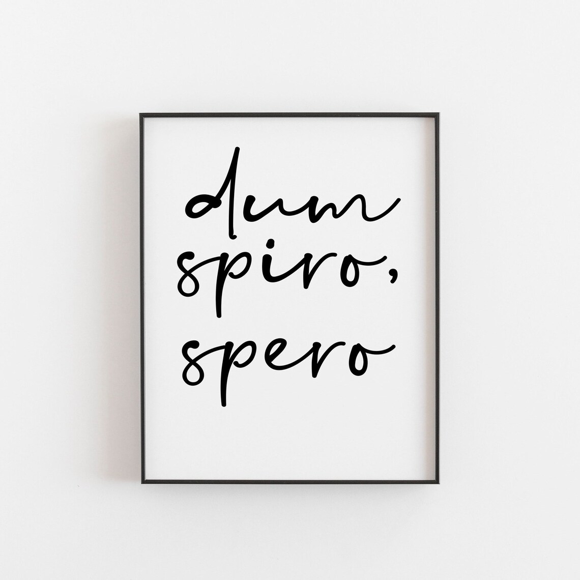 Dum Spiro Spero Spanish Quote Art Print, Spain