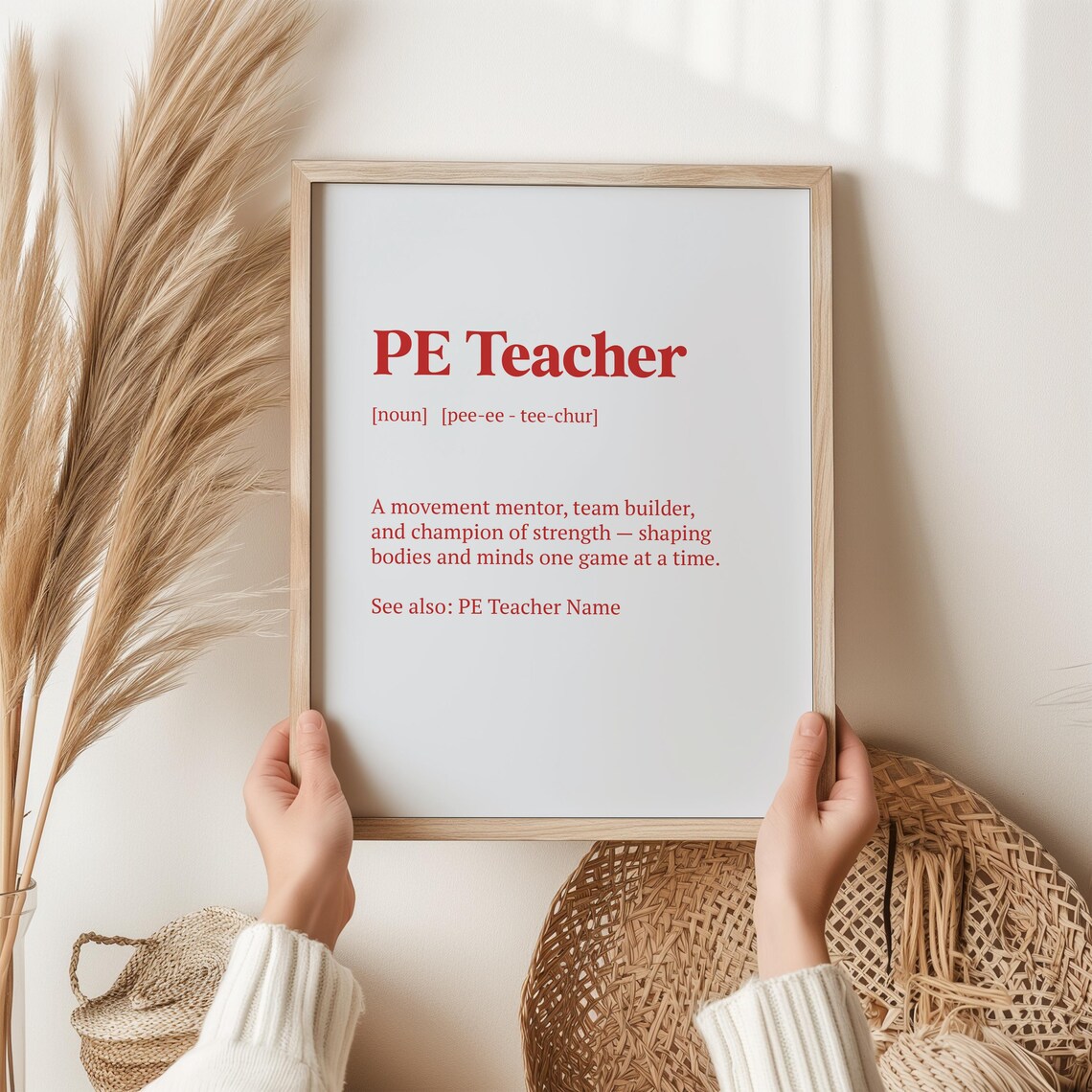 PE Teacher Gift, Sports Coach Appreciation Poster