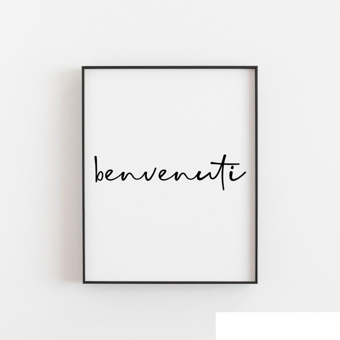 Benvenuti Welcome Sign Wedding Party Poster