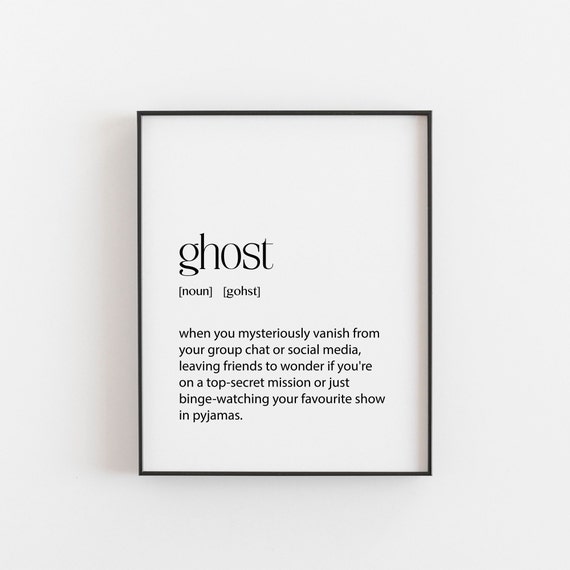 Teenager Gift Teen Funny Bedroom Ghost Phrases Wall Art Teenage Room Decor