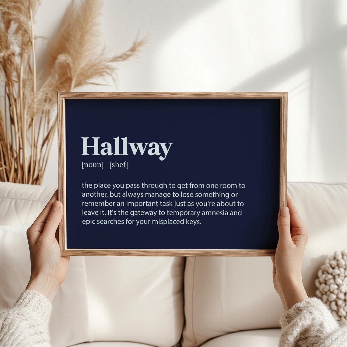 Hallway Definition Funny Art Print, Sarcastic Decor - Image 2