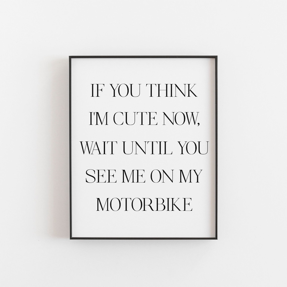 Biker Gifts Motocross Wife Couple Racing Moto Poster