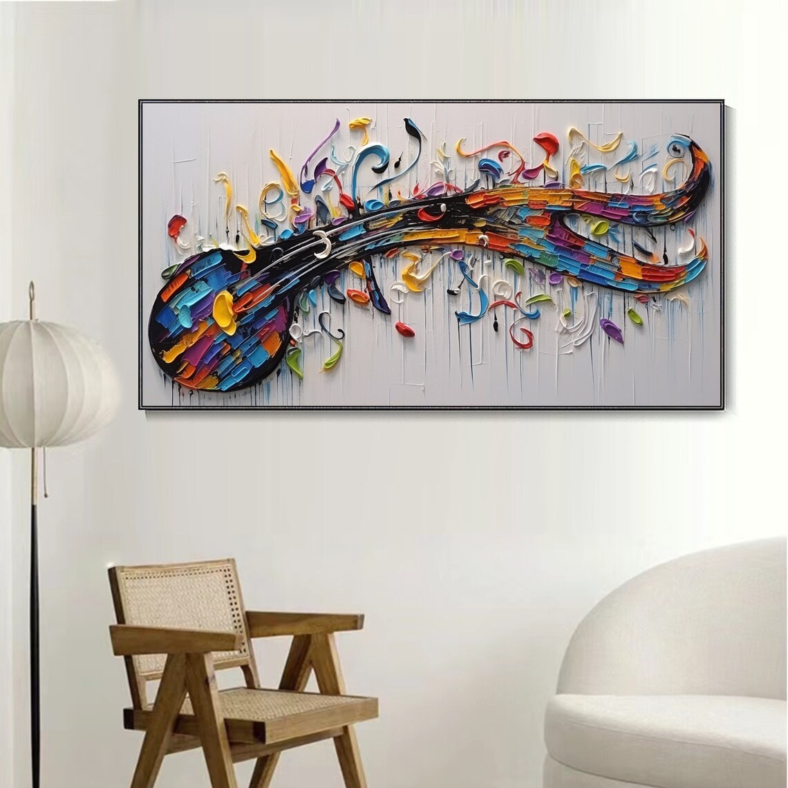 Abstract Sheet Music Note Art Print, Classical Music - Image 5