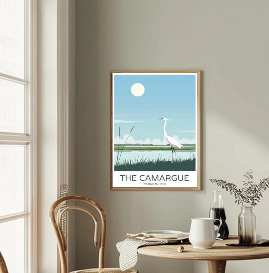 The Camargue National Park Travel Posterwildlife Wall Art French Wetlands Decor Flamingos Nature Print France Landscape Travel Gift - Image 2