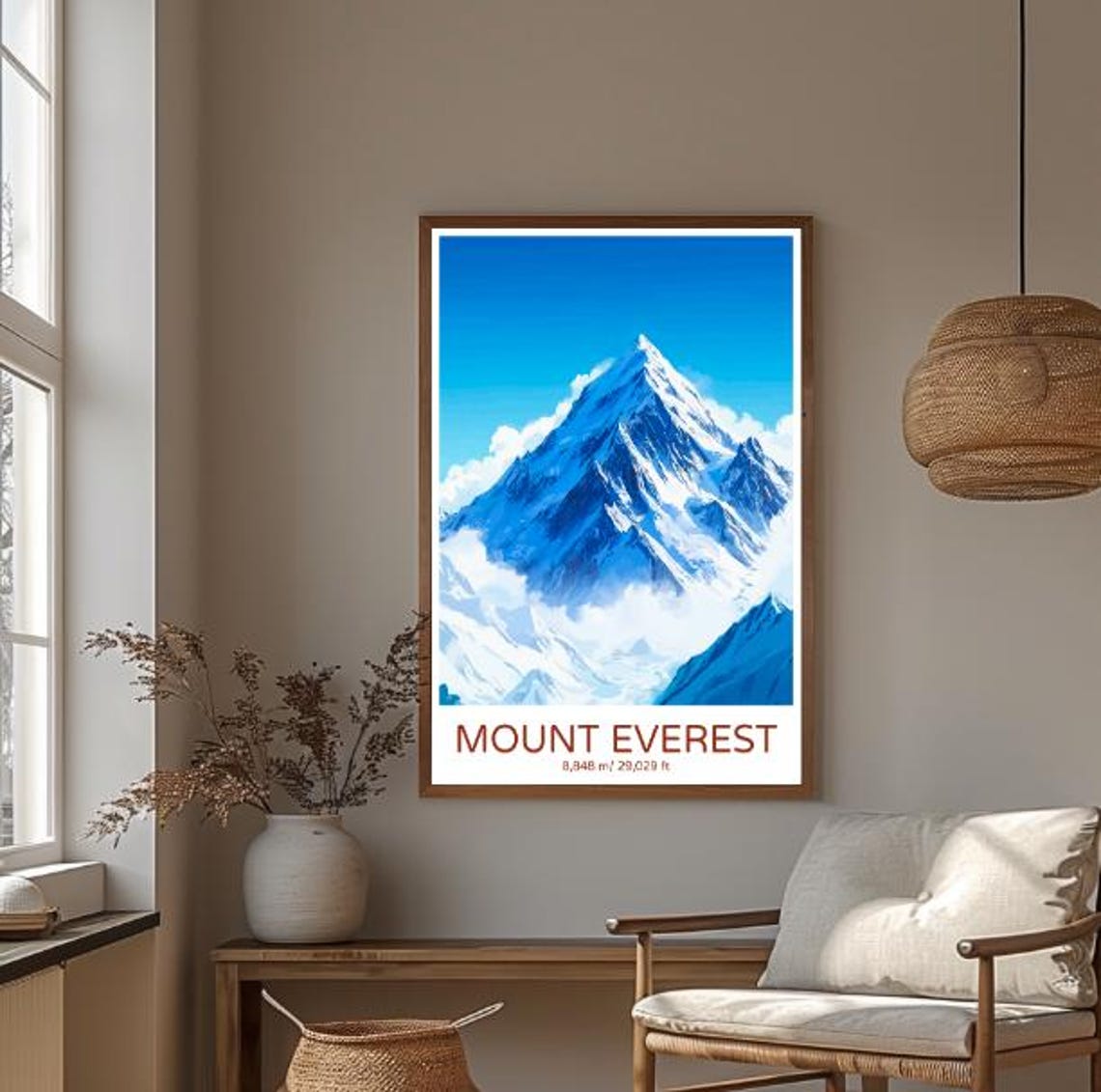 Mount Everest Himalaya Snow Summit Adventure Peak Travel Poster - Image 3