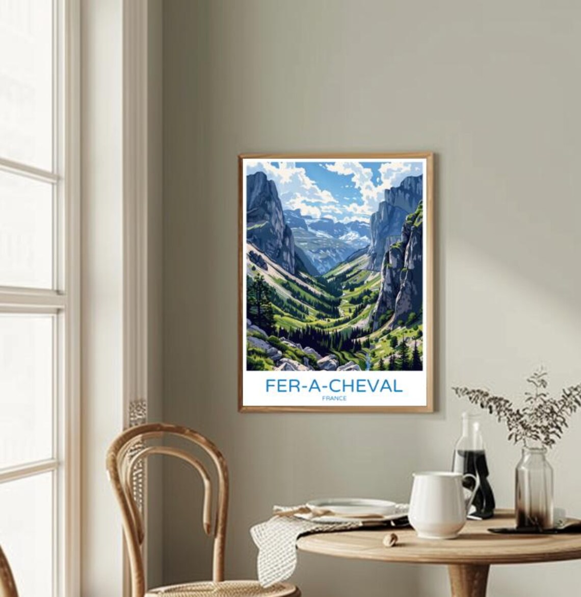 Le Cirque Du Fer Cheval Travel Postermajestic Mountain Wall Art French Alps Landscape Print Nature Decor France Travel Gift - Image 2
