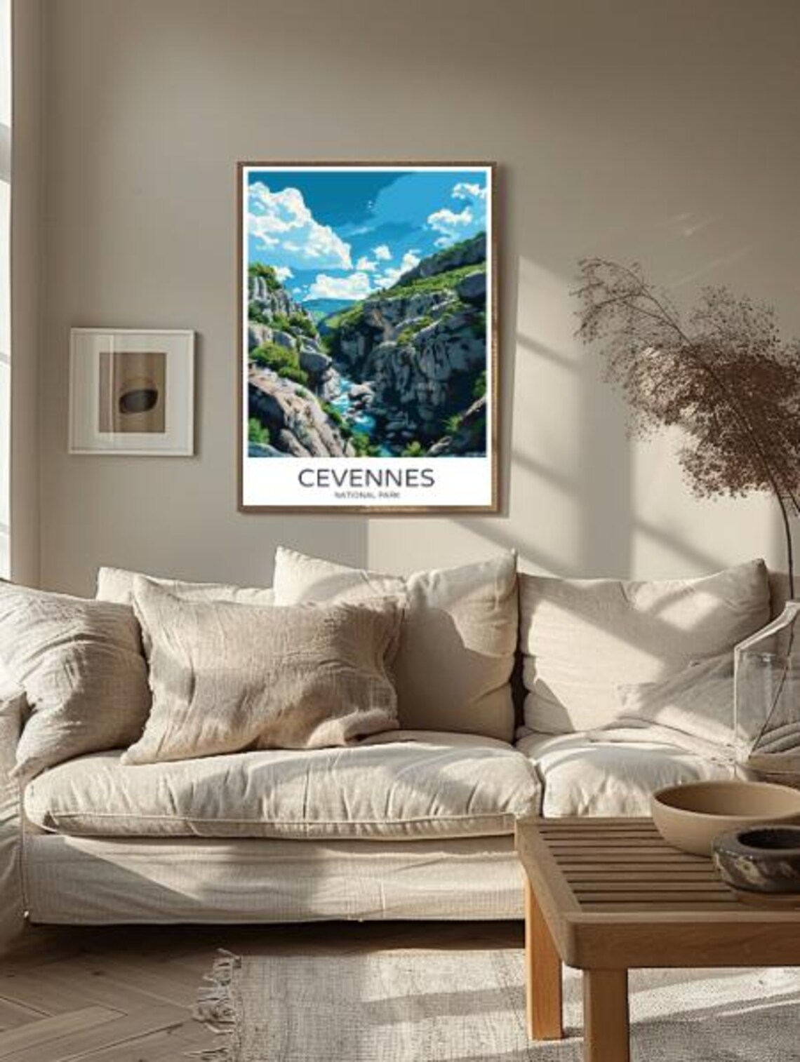 Cevennes National Park France Poster Rocky Gorge And River View - Image 3