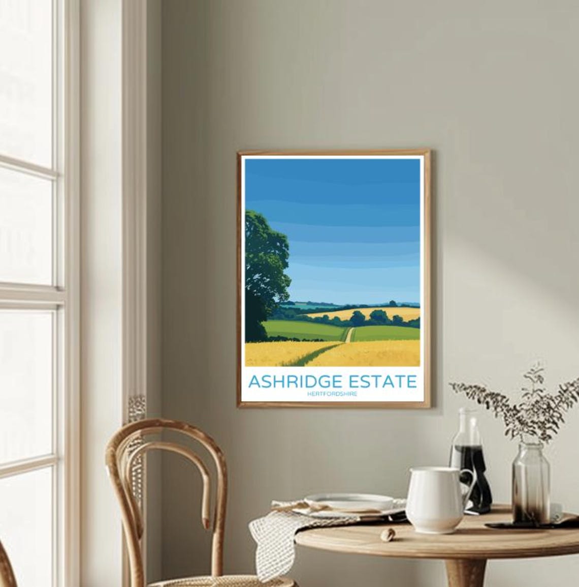 Ashridge Estate Travel Poster Scenic Beauty Of Hertfordshires Historic Landscape Wall Art Nature Print Travel Gift - Image 2