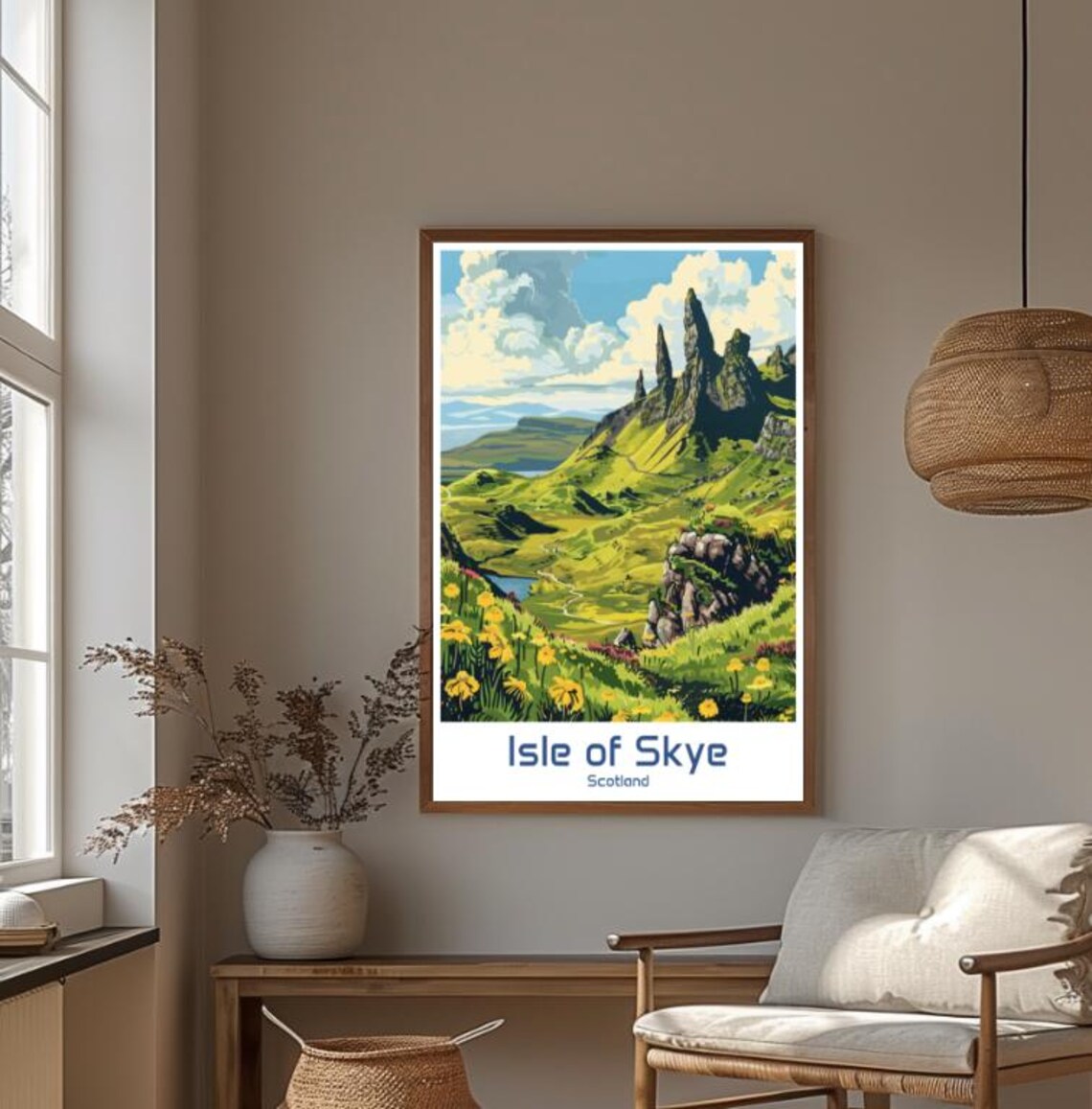 Isle of Skye Scotland Storr Rock Pinnacles Green Hills Poster - Image 4