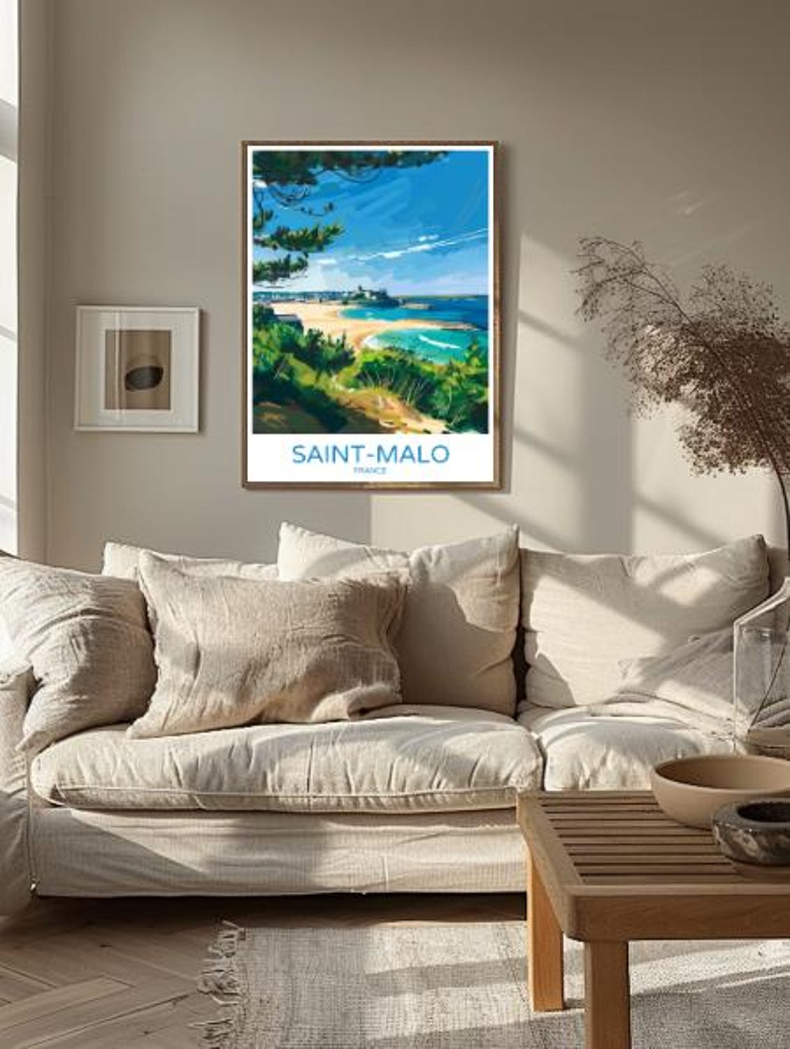 Saint Malo France Travel Poster Historic Seaside City Wall Art French Brittany Coastline Print Vintage Travel Poster - Image 2