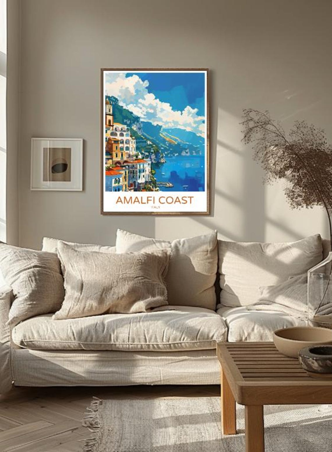 Amalfi Coast Italy Cliffside Positano Village Seaside Poster - Image 3