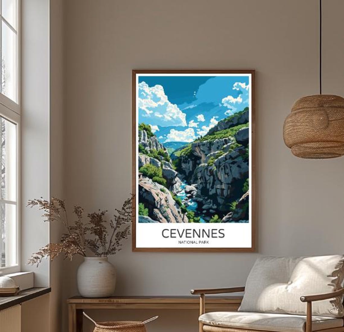 Cvennes National Park Poster France Landscape Wall Art Nature Travel Print Scenic Mountain Decor French Countryside Artwork - Image 4