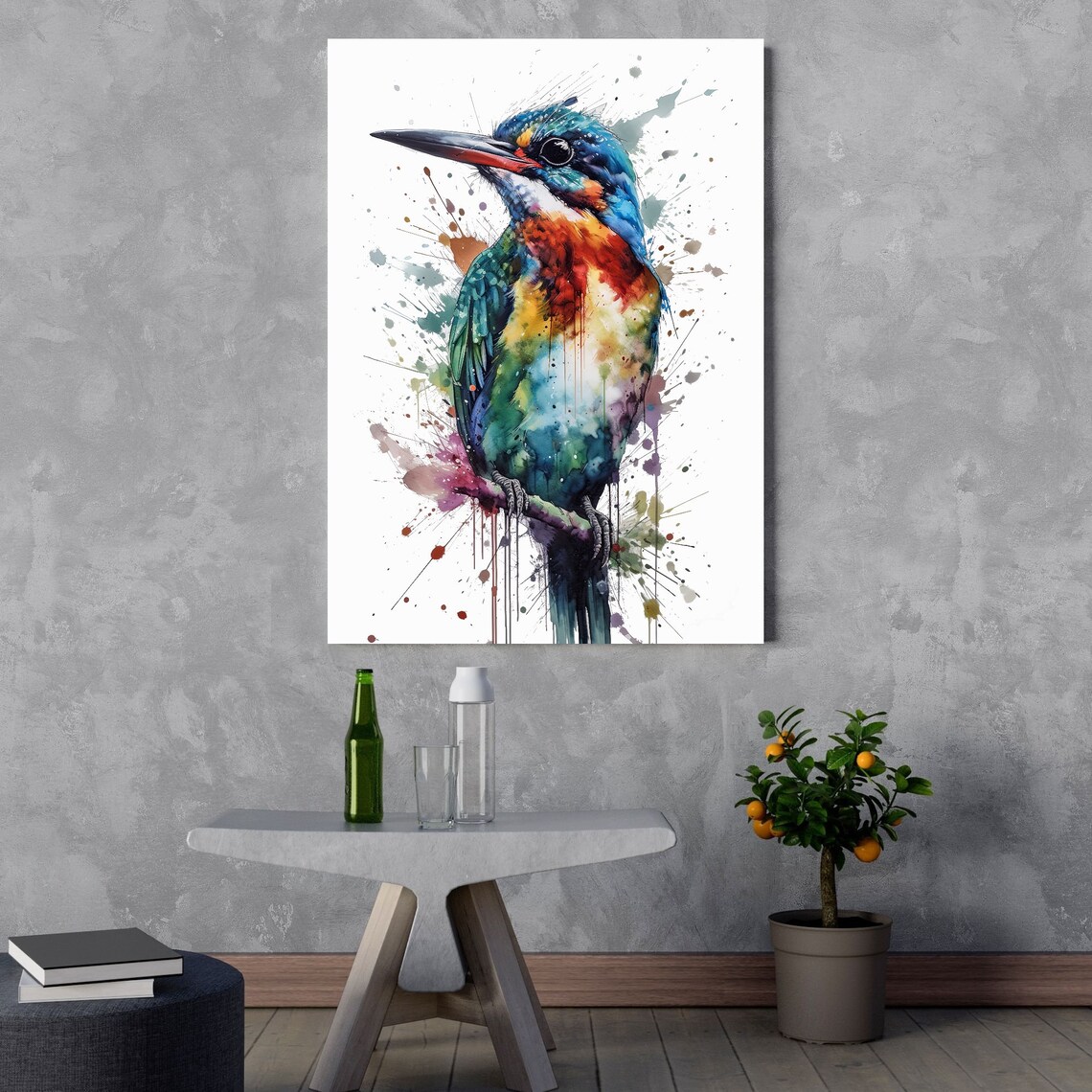 Bird Watercolor Art Print, Modern Wildlife Decor - Image 3