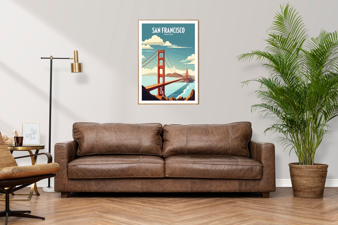 Golden Gate Bridge Usa Travel Poster - Image 3