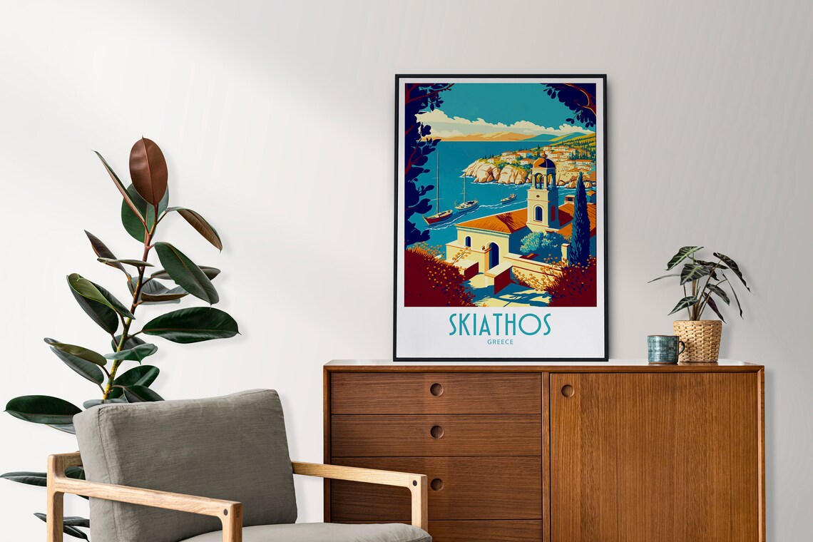 Skiathos Greece Home Decoration Travel Poster - Image 3