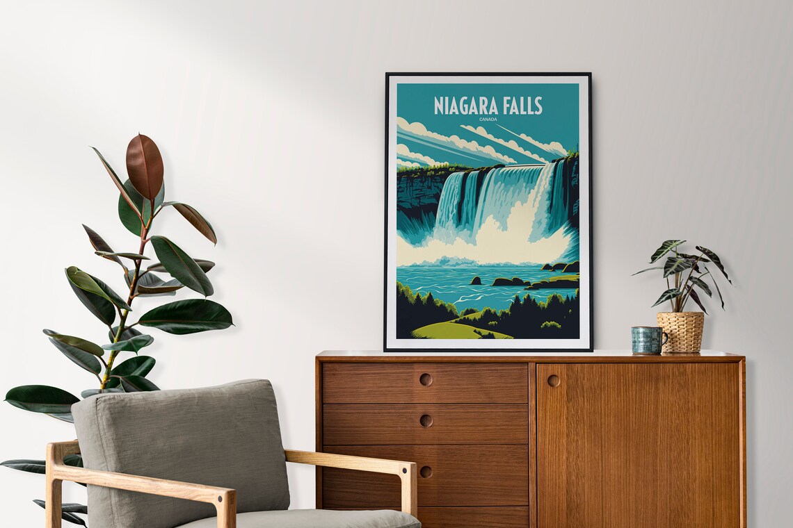 Niagara Falls Canada Travel Poster, Travel Art - Image 2