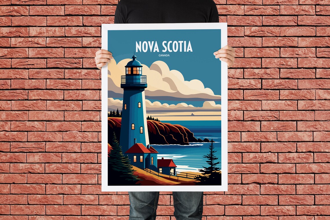 Nova Scotia National Park Travel Poster, Canada - Image 4
