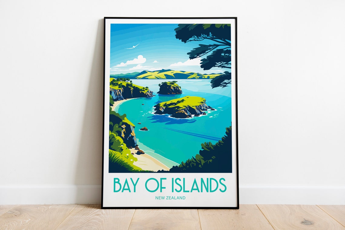 Bay Of Islands Print New Zealand Home Decor Landscape Art Bay Of Islands New Zealand Wall Art For Bay Of Islands New Zealand Enthusiast Gift