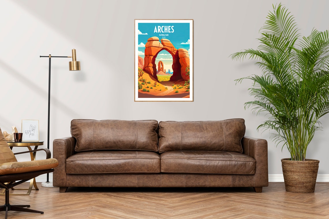 Arches National Park Travel Print National Park Travel Art Arches Travel Print Usa National Park Arches Desert Travel Poster - Image 2