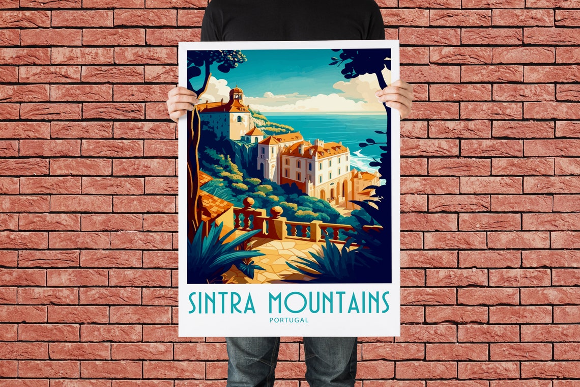 Sintra Travel Print Wall Art Sintra Portugal Wall Hanging Home Decoration Sintra Portugal Gift Art Lovers Art Sintra Potugal Wall Decor - Image 2