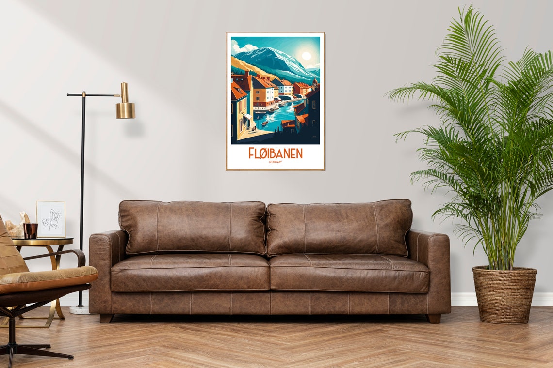 Flibanen Travel Print Wall Art Flibanen Norway Wall Hanging Home Decoration Flibanen Gift Art Lovers Wall Art Print Flibanen Art Scenic - Image 3
