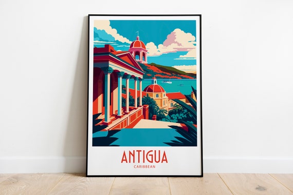 Antigua Travel Print Caribbean Home Decor Landscape Art Antigua Wall Art For Antigua Caribbean Enthusiast Gift Wall Art Antigua Caribbean