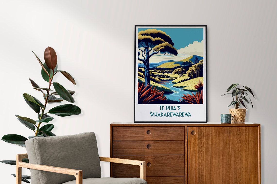 Te Puias Whakarewarewa Print New Zealand Home Decor Landscape Art Te Puias Whakarewarewa Wall Art For New Zealand Enthusiast Gift Wall Art - Image 4