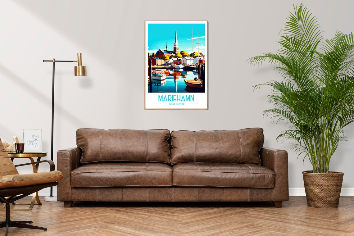 Mariehamn Travel Poster, Finland Wall Art - Image 4