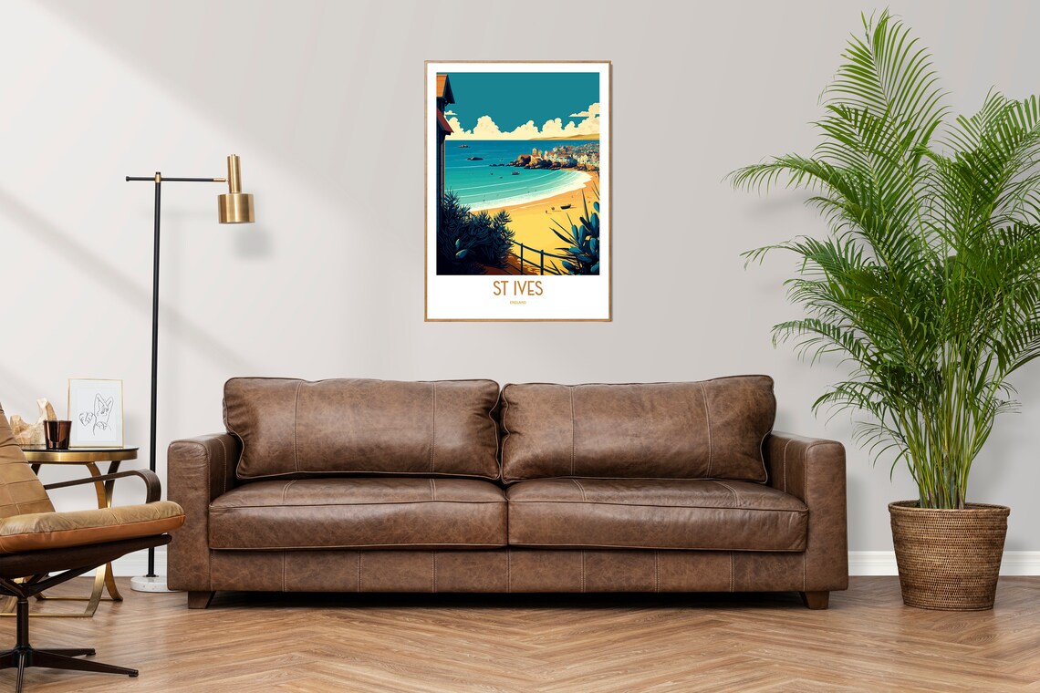 St Ives Cornwall Travel Poster - Image 3