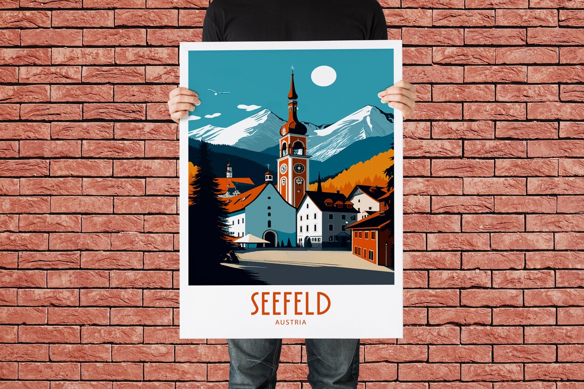 Seefeld Travel Poster, Austria Wall Art Print - Image 2