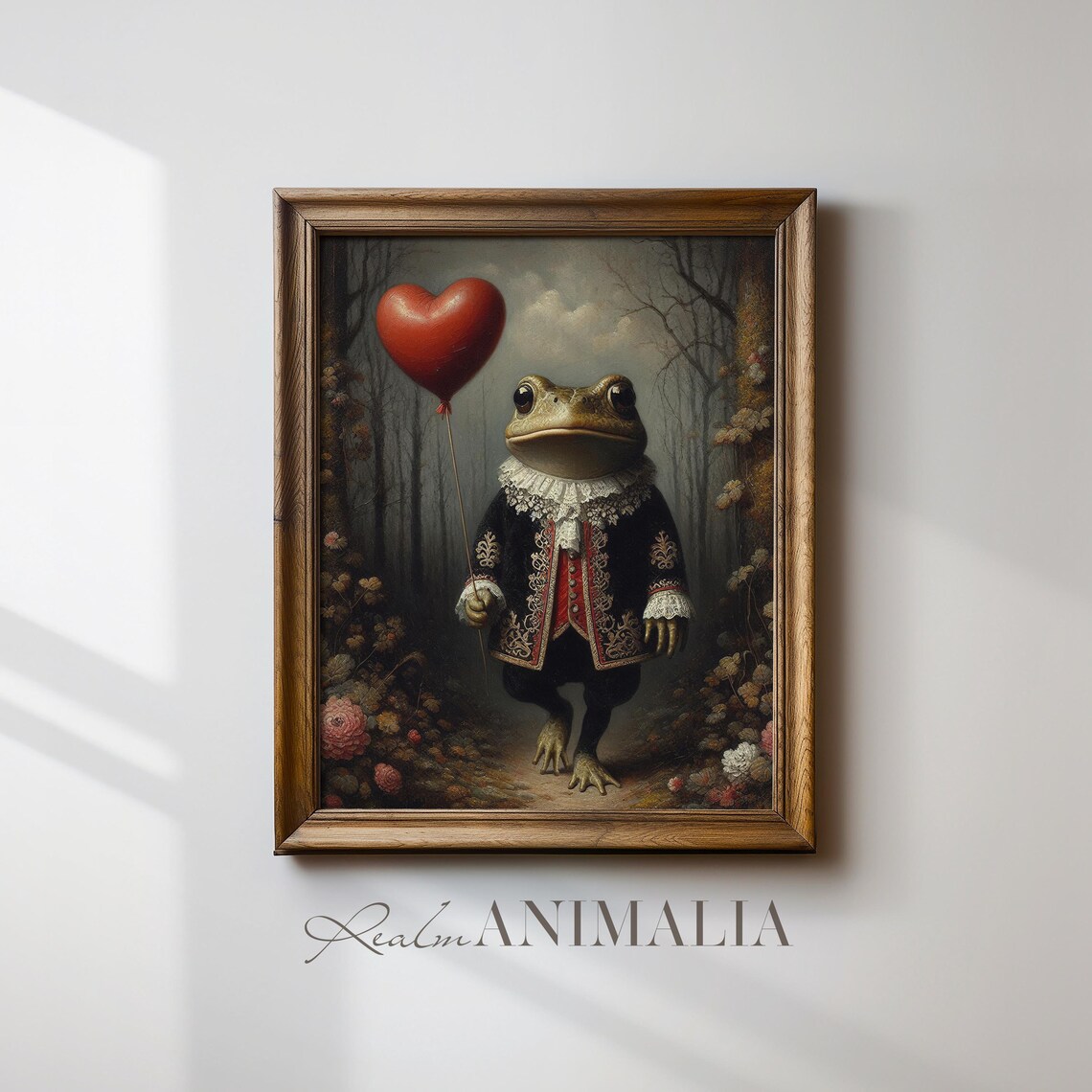 Valentine's Day Toad Art Print, Vintage Storybook - Image 2