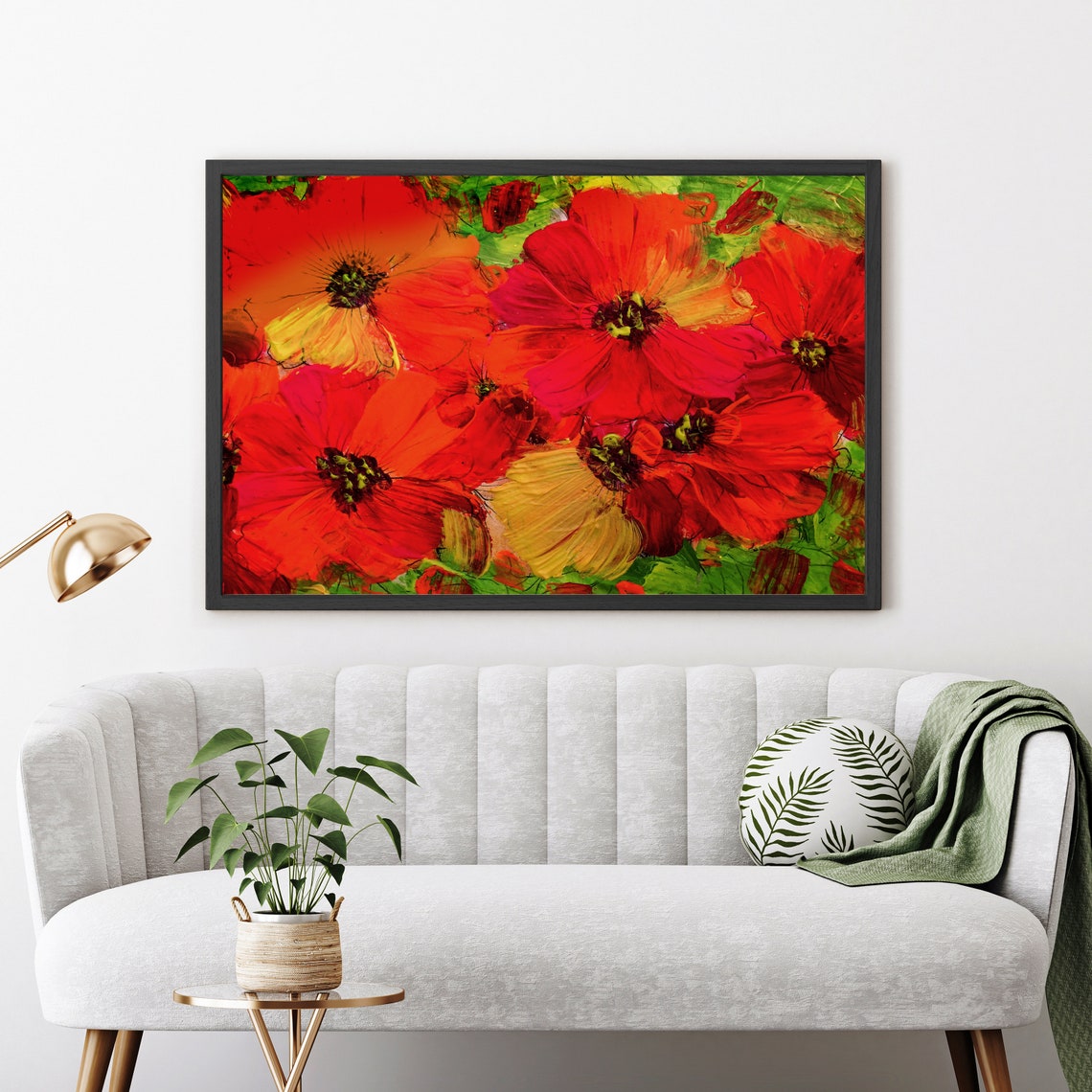 Flowers Oil Painting Flowers Still Life Poster Prints Flower Painting Prints Floral Texture Oil Painting Home Office Wall Art Decoration - Image 4