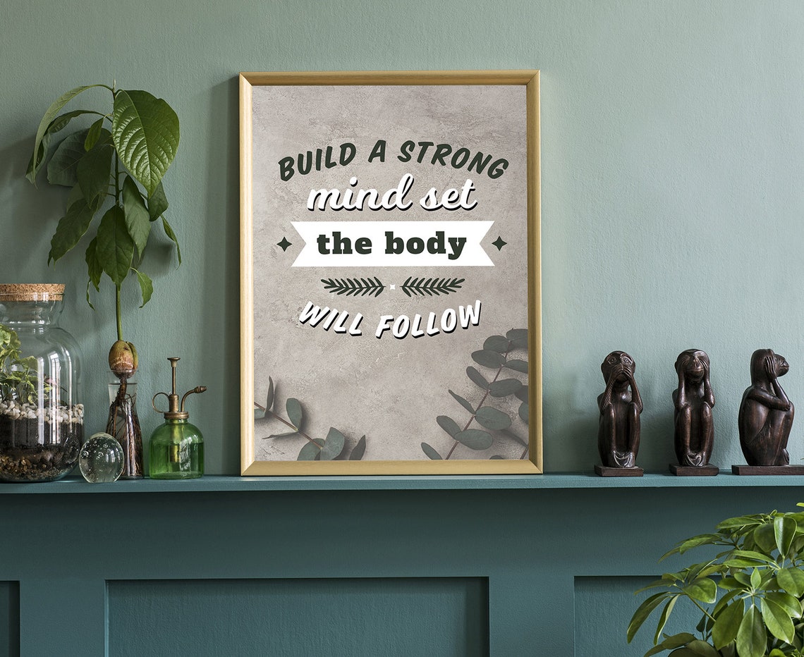 Gym Wall Art Gym Poster Gym Quote Gym Dcor Home Gym Home Gym Dcor Home Gym Poster Inspired Poster Fitness Dcor Motivational Quote - Image 4