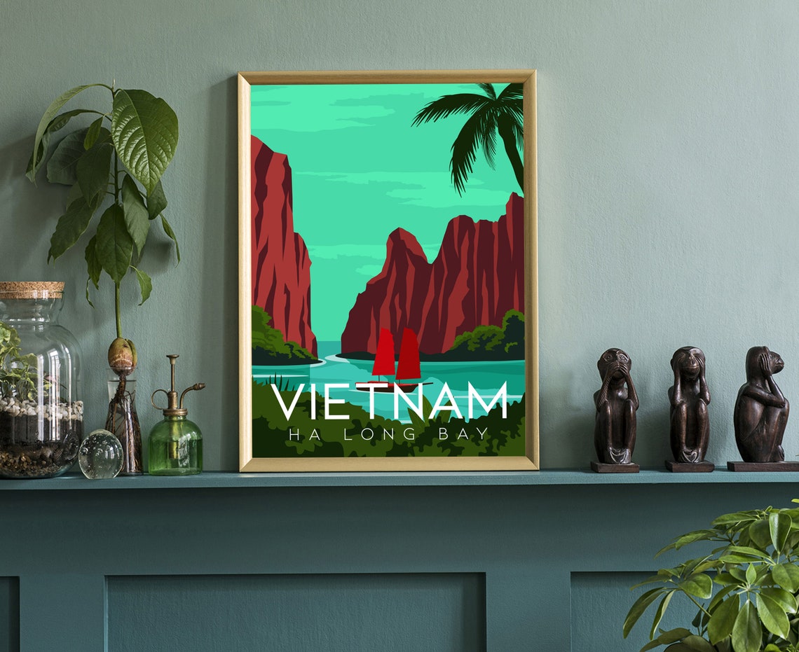 Vietnam Saigon Opera House Notre Dame Cathedral Cityscape Poster - Image 3