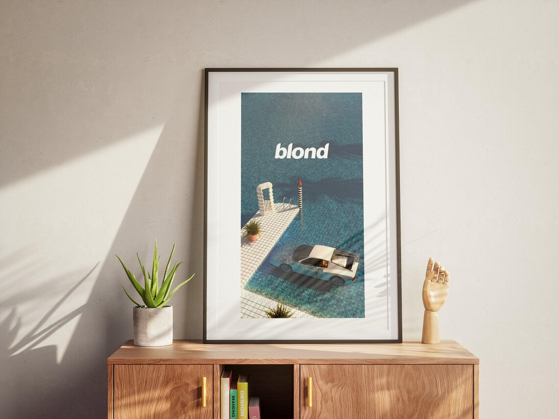 Blond Ferrari Blue Frank Ocean Poster Print - Image 2